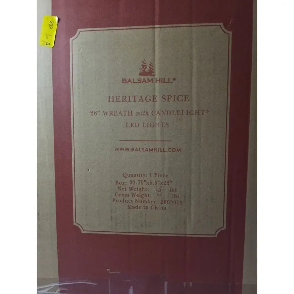 balsam hill heritage spice wreath 26